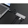Conceptronic HUBBIES15G interfeisa centrmezgls USB 3.2 Gen 2 (3.1 Gen 2) Type-C 10000 Mbit/s Pelēks