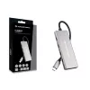 Conceptronic HUBBIES17G saskarnes centrmezgls USB 3.2 Gen 2 (3.1 Gen 2) Type-C 10000 Mbit/s Pelēks