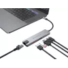 Conceptronic DONN29G 6-in-1 USB 3.2 Gen 2 dokstacija, 4K60Hz HDMI, USB-A 10Gbps x 2, USB-C 10Gbps, GbE LAN, 140W USB PD 3.1