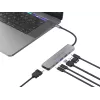 6-in-1 USB 3.2 Gen 1 Dokingstacija CONCEPTRONIC DONN33G HDMI, 2×USB-A 5Gbps, 2×USB-C 5Gbps, 100W USB PD, Sudraba