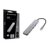 6-in-1 USB 3.2 Gen 1 Dokingstacija CONCEPTRONIC DONN33G HDMI, 2×USB-A 5Gbps, 2×USB-C 5Gbps, 100W USB PD, Sudraba