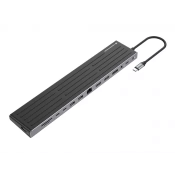Dokstacija Conceptronic DONN32B 14-vienā USB 3.2 Gen 1 HDMI DP