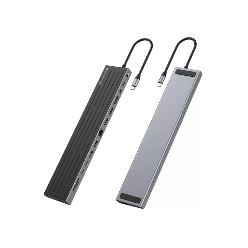 Dokstacija Conceptronic DONN32B 14-vienā USB 3.2 Gen 1 HDMI DP