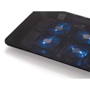 Conceptronic THANA klēpjdatora dzesēšanas paliktnis, piemērots līdz 15,6 collām, 4 ventilatori