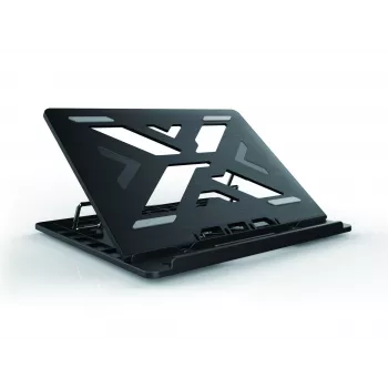 Conceptronic ERGO klēpjdatora dzesēšanas statīvs, klēpjdatora statīvs, melns, 39,6 cm (15,6 collas)