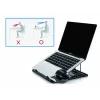 Conceptronic ERGO klēpjdatora dzesēšanas statīvs, klēpjdatora statīvs, melns, 39,6 cm (15,6 collas)