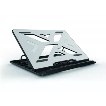 Conceptronic THANA ERGO S, portatīvā datora dzesēšanas statīvs, portatīvā datora statīvs, pelēks, 39,6 cm (15,6 collas)