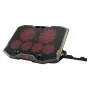 Conceptronic THYIA ERGO spēļu klēpjdatora dzesēšanas paliktnis ar 6 ventilatoriem, 43.2 cm (17 collas), 6 gab., pogas, pelēks, zils, zaļš, sarkans, Ķīna