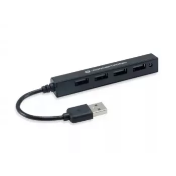 USB centrmezgls Conceptronic HUBBIES 4-Port USB 2.0 Hub