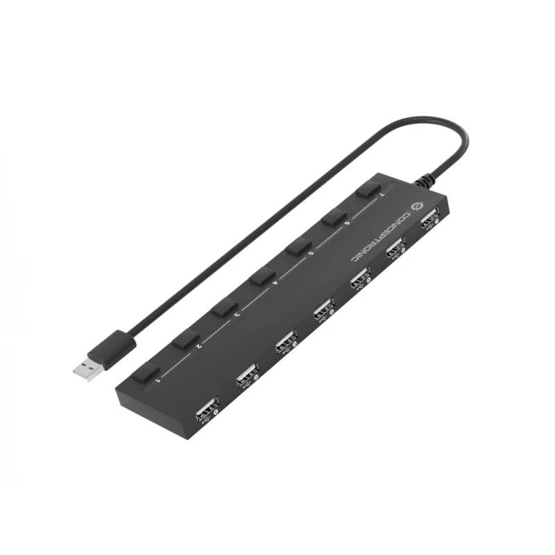 Conceptronic HUBBIES 7 portu USB 2.0 centrmezgls