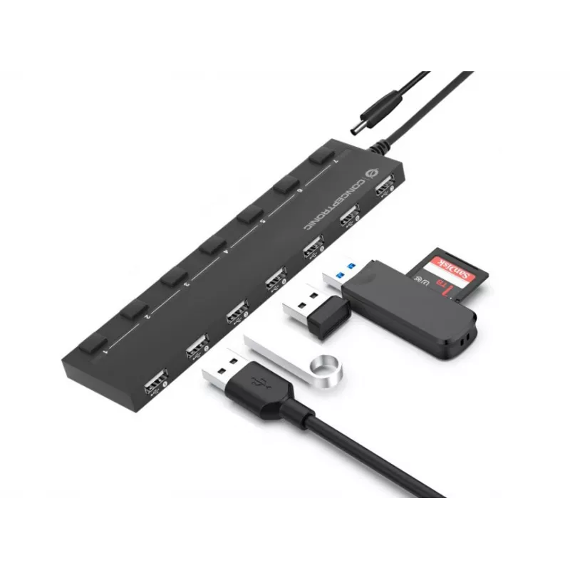 Conceptronic HUBBIES 7 portu USB 2.0 centrmezgls