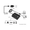 Conceptronic HUBBIES 4 portu USB 3.0/2.0 centrāle, 90 cm kabelis, USB 3.2 Gen 1 (3.1 Gen 1) Type-A, melns, USB 2.0, USB 3.2 Gen 1 (3.1 Gen 1) Type-A, Ķīna, 87 mm, 55 mm