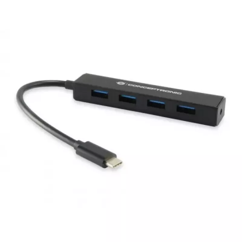 Conceptronic USB 3.1 Type-C uz 4-portu USB 3.0 centrālmezgls