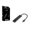 Conceptronic HUBBIES 4 portu USB 3.0 centrmezgls, 2 USB-C un 2 USB-A pieslēgvietas, alumīnija korpuss, USB-C savienotājs