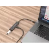 Conceptronic HUBBIES 4 portu USB 3.0 centrmezgls, 2 USB-C un 2 USB-A pieslēgvietas, alumīnija korpuss, USB-C savienotājs