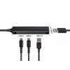 Conceptronic HUBBIES 4 portu USB 3.0 centrmezgls, 2 USB-C un 2 USB-A pieslēgvietas, alumīnija korpuss, USB-C savienotājs