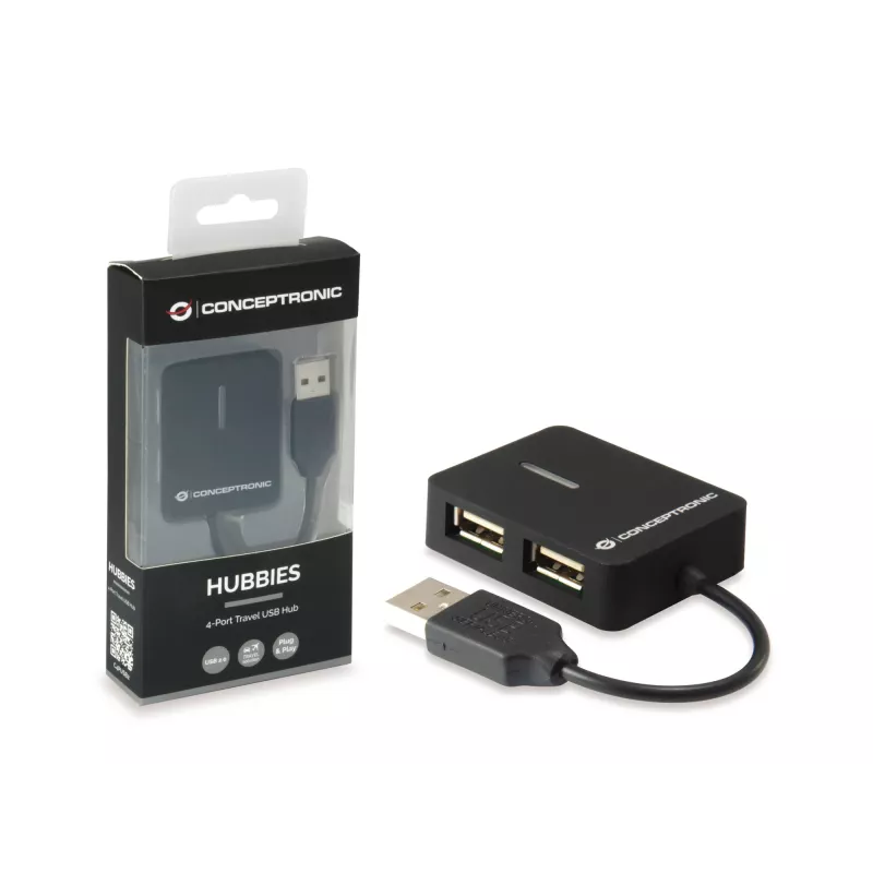 Conceptronic Travel 4 Portu USB centrmezgls