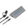 Conceptronic HUBBIES18G 10-in-1 60W USB 3.0 Hub Charger Combo, 2-in-1 USB-C USB-A kabelis, USB 3.2 Gen 1