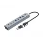 Conceptronic HUBBIES20G 7 portu USB 3.0 centrmezgls, 5 Gb/s, USB-C x 3, USB-A x 4
