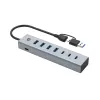 Conceptronic HUBBIES20G 7 portu USB 3.0 centrmezgls, 5 Gb/s, USB-C x 3, USB-A x 4