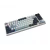 Tastatūra MSI FORGE GK600 TKL WIRELESS SKY — Tenkeyless mehāniskā, USB + Bluetooth, QWERTY UK angļu, RGB, zila/balta