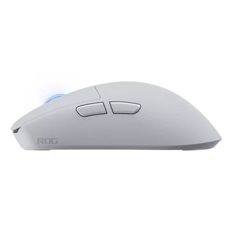 Spēļu pele ASUS ROG Harpe II Ace, labās rokas, optiskā 42 000 DPI, RF bezvadu + Bluetooth + USB Type-A, 5 pogas, balta