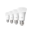 Smart bulb Philips A60 E27, Bluetooth/Zigbee, 6 W, 810 lm, balta, pack of 4
