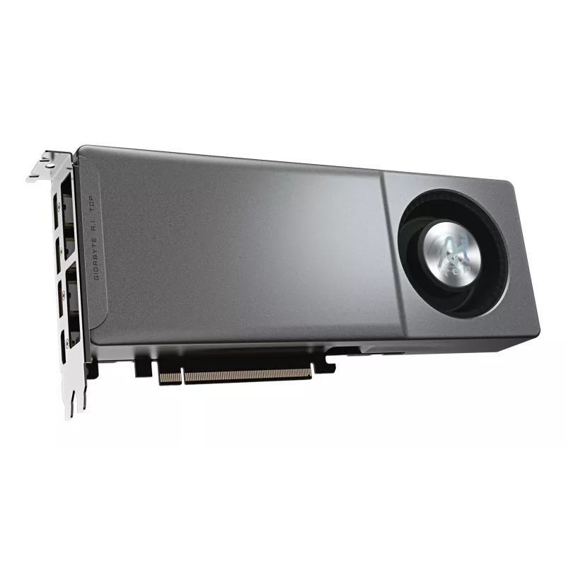 GIGABYTE Radeon AI PRO R9700 AI TOP 32G grafiskā karte - 32 GB GDDR6, 256 bitu, PCI-E 5.0, 2920 MHz kodola takts frekvence, 3 x DP, 1 x HDMI, GV-R9700AI TOP-32GD