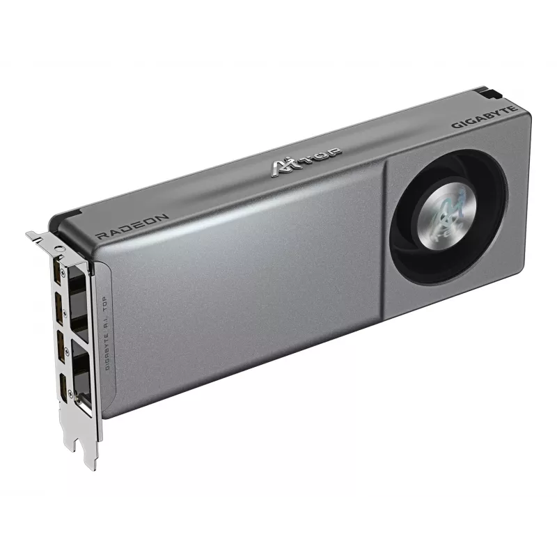 GIGABYTE Radeon AI PRO R9700 AI TOP 32G grafiskā karte - 32 GB GDDR6, 256 bitu, PCI-E 5.0, 2920 MHz kodola takts frekvence, 3 x DP, 1 x HDMI, GV-R9700AI TOP-32GD