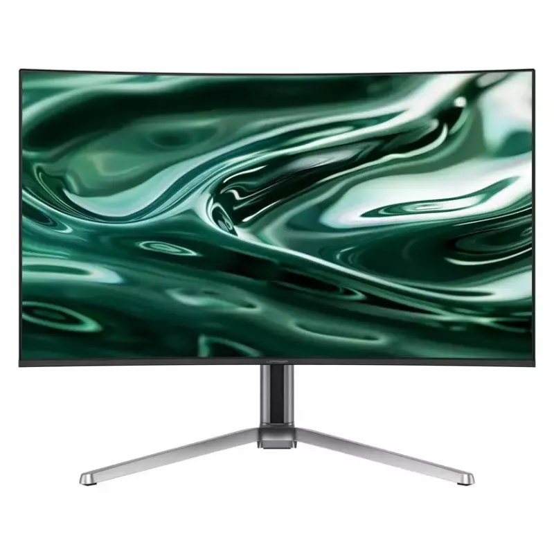 LC-Power LC-M32UCO 31.5 collu QD-OLED 4K Ultra HD izliekts monitors, 3840×2160, 0,03 ms, 450 cd/m², USB centrmezgls, skaļruņi, VESA, augstuma regulēšana