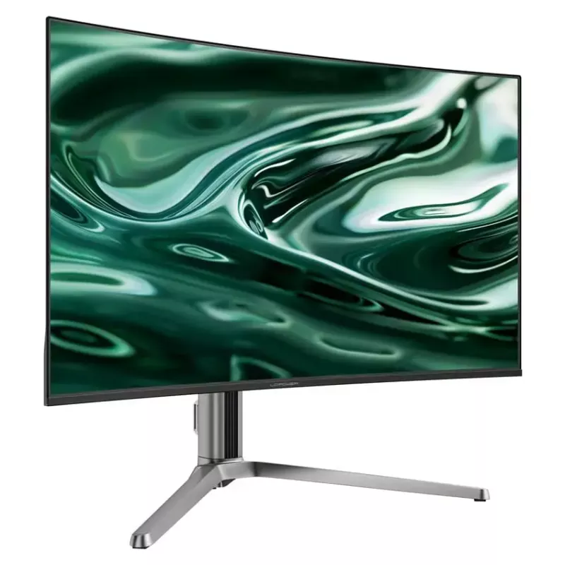 LC-Power LC-M32UCO 31.5 collu QD-OLED 4K Ultra HD izliekts monitors, 3840×2160, 0,03 ms, 450 cd/m², USB centrmezgls, skaļruņi, VESA, augstuma regulēšana