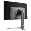 LC-Power LC-M32UCO 31.5 collu QD-OLED 4K Ultra HD izliekts monitors, 3840×2160, 0,03 ms, 450 cd/m², USB centrmezgls, skaļruņi, VESA, augstuma regulēšana