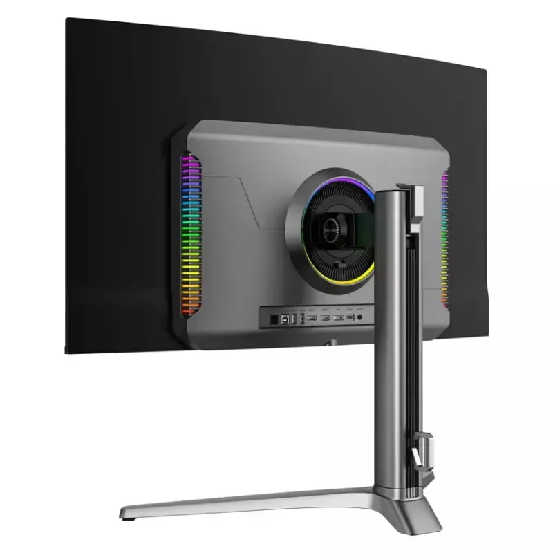 LC-Power LC-M32UCO 31.5 collu QD-OLED 4K Ultra HD izliekts monitors, 3840×2160, 0,03 ms, 450 cd/m², USB centrmezgls, skaļruņi, VESA, augstuma regulēšana