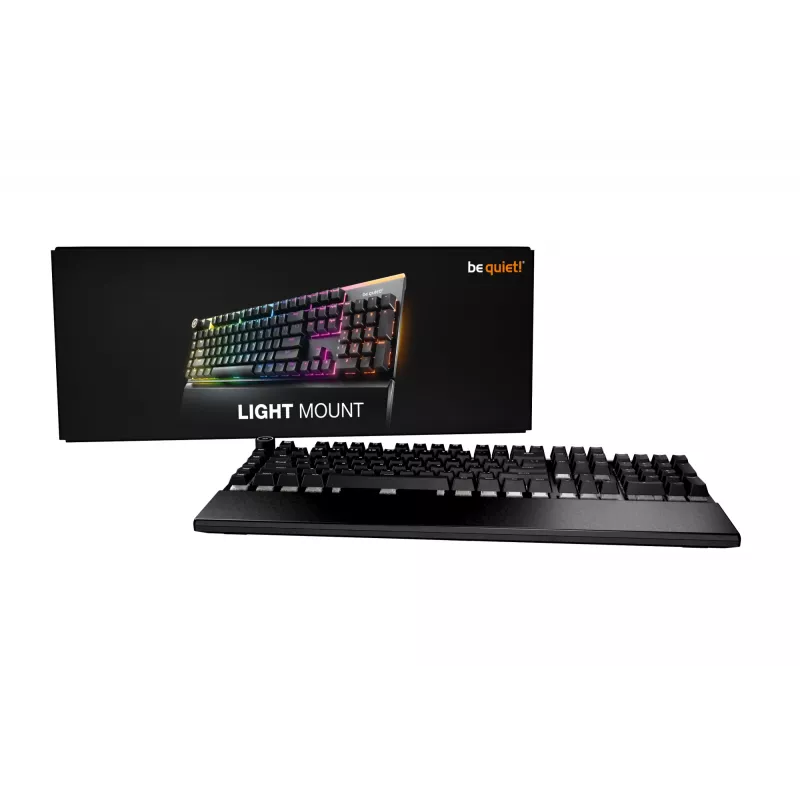 be quiet! Light Mount Silent Linear DE ISO tastatūra Gaming USB QWERTZ Melna