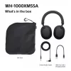 Sony WH-1000XM5SA austiņas, vadu un bezvadu, galvas saite, mūzika, USB Type-C, Bluetooth, melnas