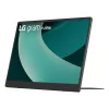 LG 17MT70 Portable monitor Melns, Stainless steel 43.2 cm (17 inch) LED 2560 x 1600 pixels