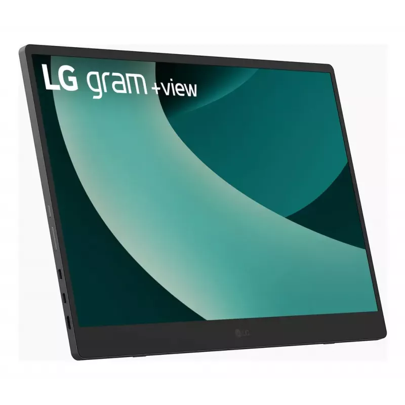 LG 17MT70 Portable monitor Melns, Stainless steel 43.2 cm (17 inch) LED 2560 x 1600 pixels