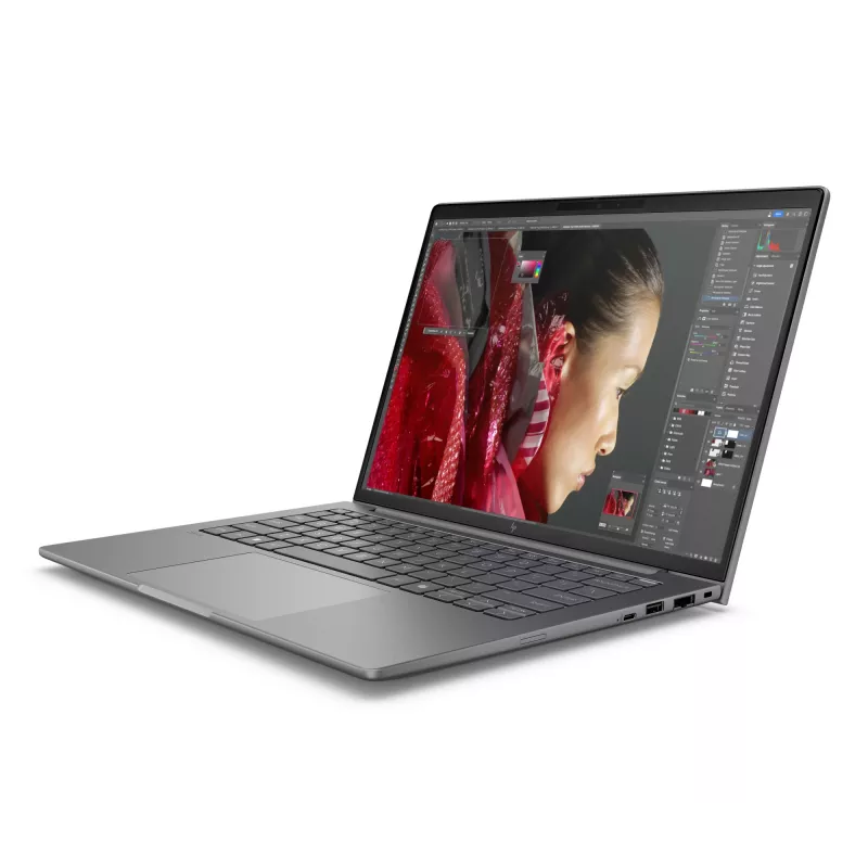 HP ZBook 8 G1i Intel Core Ultra 5 225H Mobilā darbstacija 35,6 cm (14 collu) Skārienekrāns WUXGA 16 GB DDR5-SDRAM 512 GB SSD NVIDIA RTX 500 Ada Wi-Fi 7 (802.11be) Windows 11 Pro Sudrabs