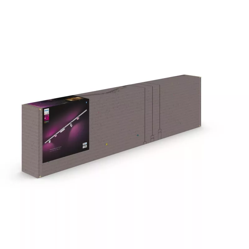 Philips Hue balta and colour ambience Perifo taisnā griestu bāzes komplekts (4 prožektori)
