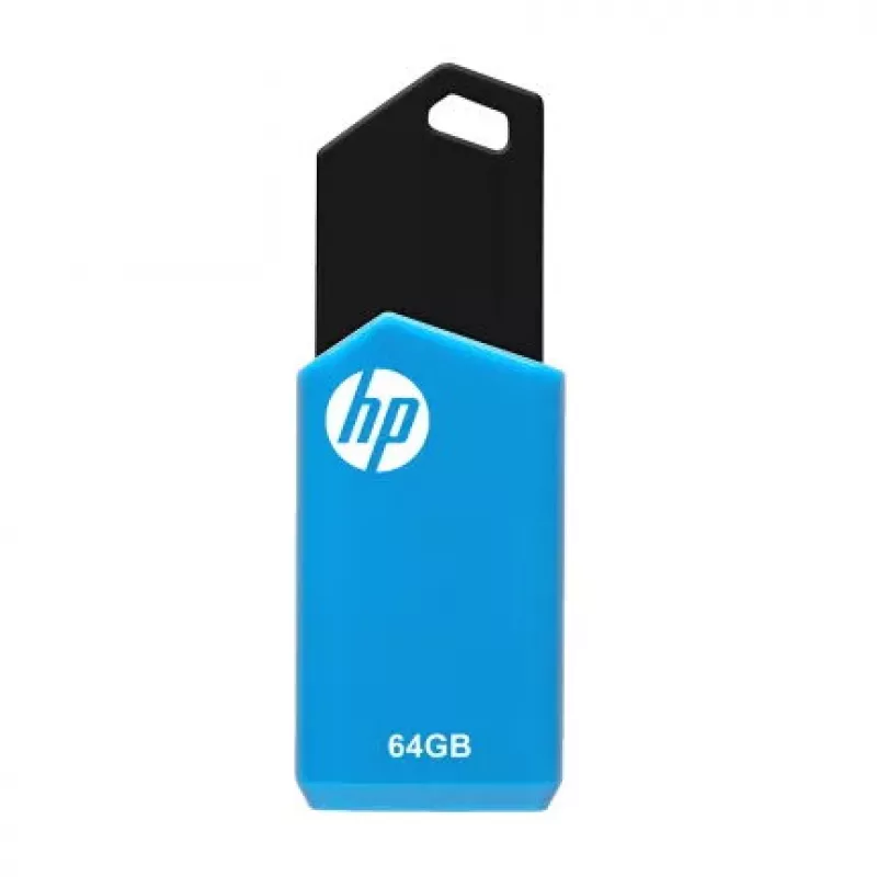 HP v150w USB zibatmiņa 64 GB USB Type-A 2.0 Melns, Zils