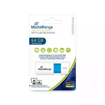 USB zibatmiņa MediaRange 64GB USB Type-A 2.0 MR974