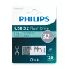 Philips Click USB zibatmiņa 32 GB USB Type-C 3.2 Gen 1 (3.1 Gen 1) Caurspīdīga, Balta
