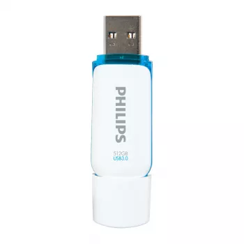 USB zibatmiņa Philips FM51FD75B 512 GB, USB Type-A, USB 3.2 Gen 1 (3.1 Gen 1), balta