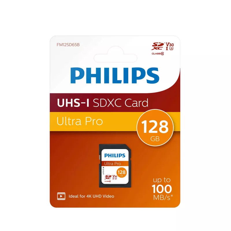 Philips 128 GB SDXC UHS-I FM12SD65B zibatmiņa