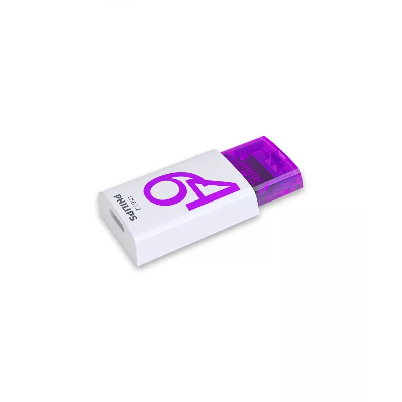 Philips Click USB zibatmiņa 64 GB USB Type-C 3.2 Gen 1 (3.1 Gen 1) violeta, balta