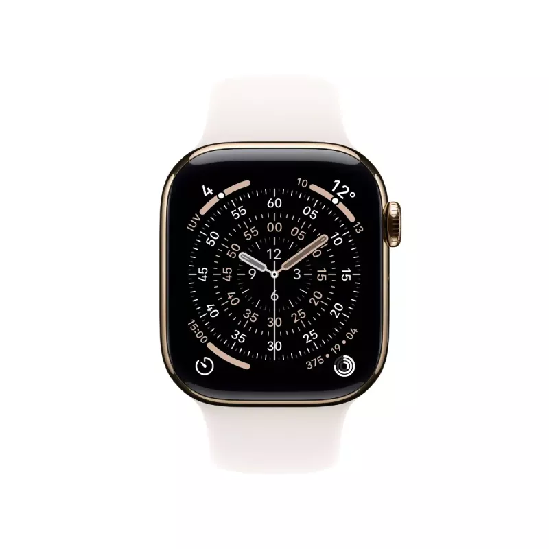 Viedpulkstenis Apple Watch Series 11 GPS + Cellular 42mm Gold Titanium Case Light Blush Sport Band S/M