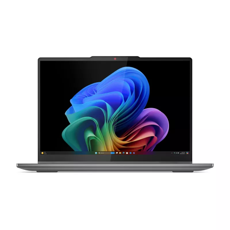 Lenovo IdeaPad 5 2-in-1 14Q8X9 Copilot+ PC Snapdragon X1P-42-100 Hibrīds (2-in-1) 35,6 cm (14 collu) Skārienekrāns WUXGA 16 GB LPDDR5x-SDRAM 1 TB SSD Wi-Fi 7 (802.11be) Windows 11 Home Pelēks