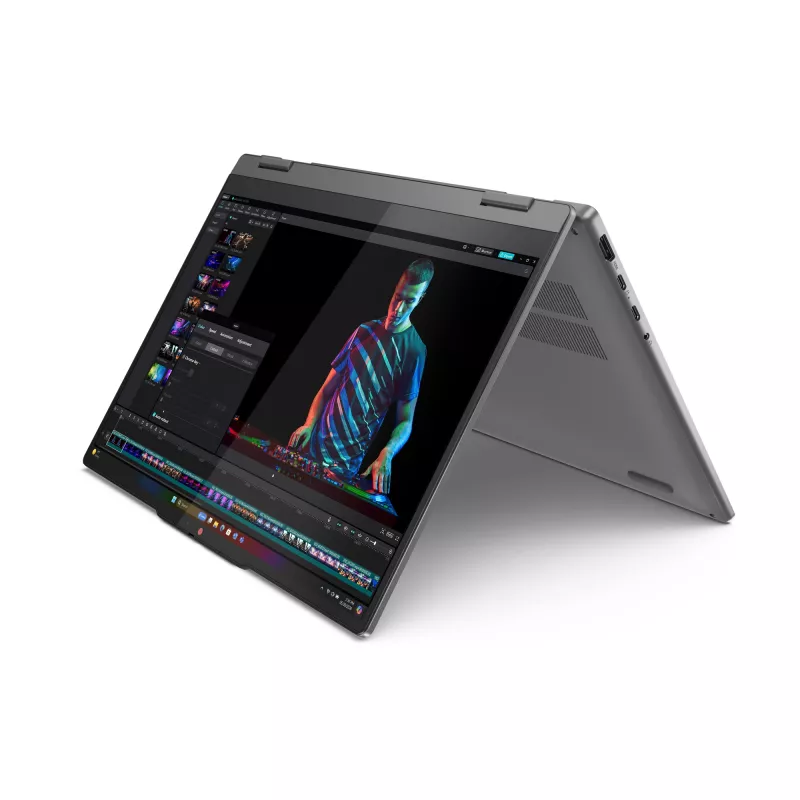 Lenovo IdeaPad 5 2-in-1 14Q8X9 Copilot+ PC Snapdragon X1P-42-100 Hibrīds (2-in-1) 35,6 cm (14 collu) Skārienekrāns WUXGA 16 GB LPDDR5x-SDRAM 1 TB SSD Wi-Fi 7 (802.11be) Windows 11 Home Pelēks