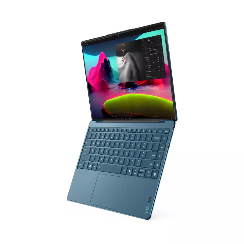 Lenovo Yoga Slim 9 14ILL10 Copilot+ PC Intel Core Ultra 7 258V klēpjdators 35,6 cm (14 collu) skārienekrāns WQUXGA 32 GB LPDDR5x-SDRAM 1 TB SSD Wi-Fi 7 (802.11be) Windows 11 Home tirkīza krāsā