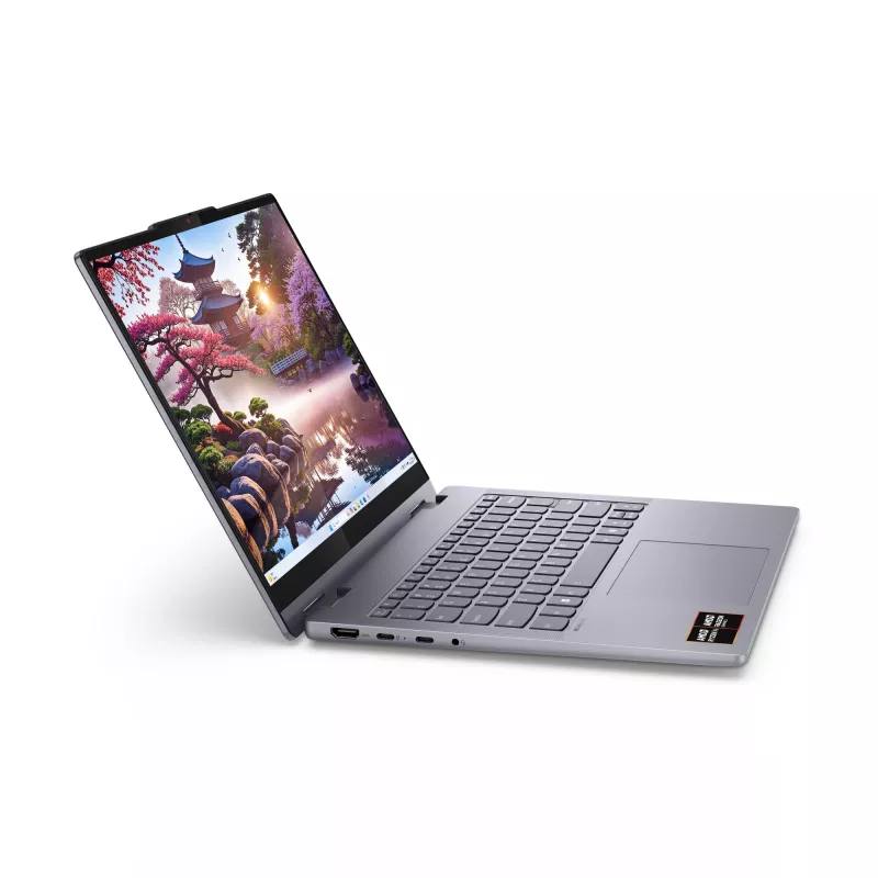 Lenovo IdeaPad 5 2-in-1 14AKP10 Copilot+ PC AMD Ryzen™ AI 7 350 Hybrid (2-in-1) 35,6 cm (14 collu) skārienekrāns WUXGA 16 GB LPDDR5x-SDRAM 512 GB SSD Wi-Fi 7 (802.11be) Windows 11 Home pelēks